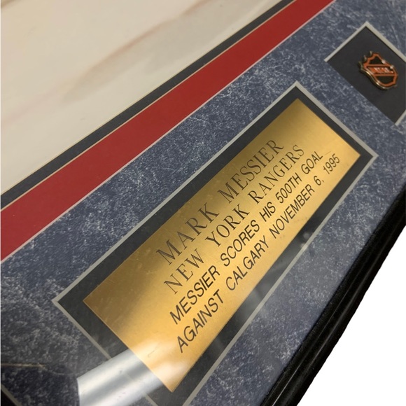 Mark Messier 500th Goal 16x20 Autographed & Framed Photo 195/500 NHL Rangers - Picture 8 of 10